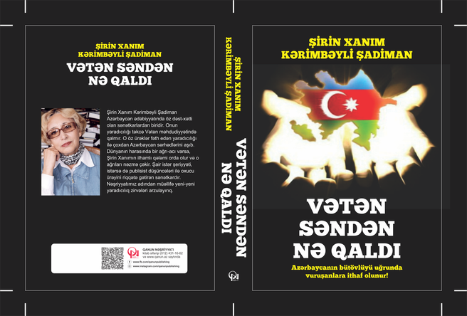  Şirin Xanım Kərimbəyli Şadiman <br />
“Vətən səndən nə qaldı” kitabı 